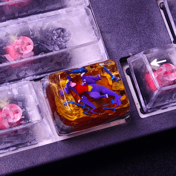 Garchomp Swords Dance 1.25U Pokémon Resin Artisan Keycap | Custom Mechanical Keyboard - DESKMUSE
