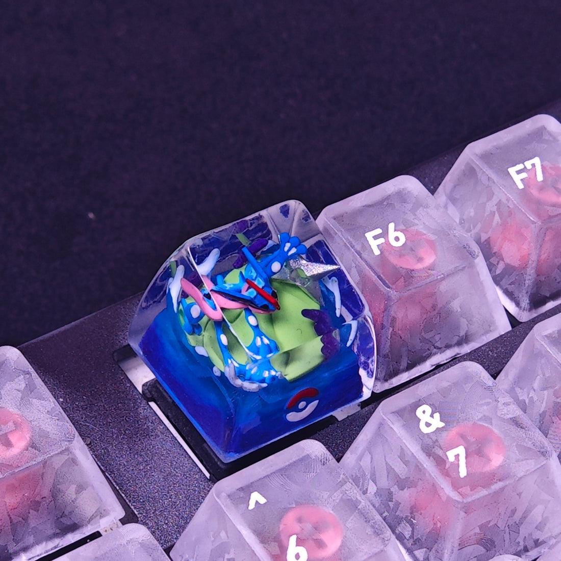 Greninja Pokémon Resin Artisan Keycap | Custom Mechanical Keyboard