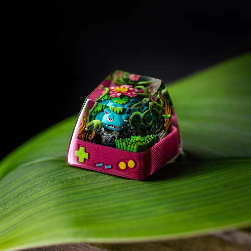 Bulbasaur, Ivysaur & Venusaur Pokémon Resin Artisan Keycaps | SA Profile