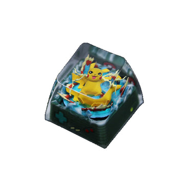 Pikachu & Raichu Pokémon Resin Artisan Keycaps | SA Profile