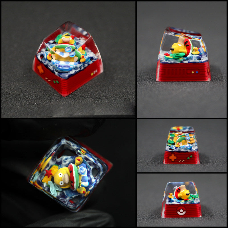 Psyduck & Golduck Pokémon Resin Artisan Keycaps | SA Profile