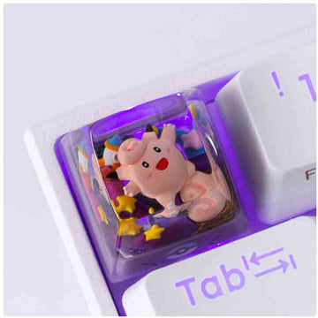 Clefairy & Clefable Pokémon Resin Artisan Keycaps | SA Profile