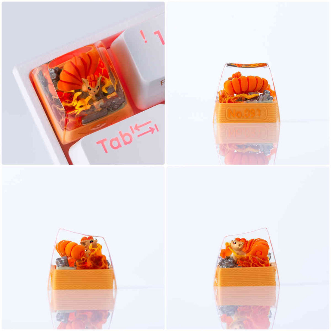 Vulpix & Ninetales Pokémon Resin Artisan Keycaps | SA Profile