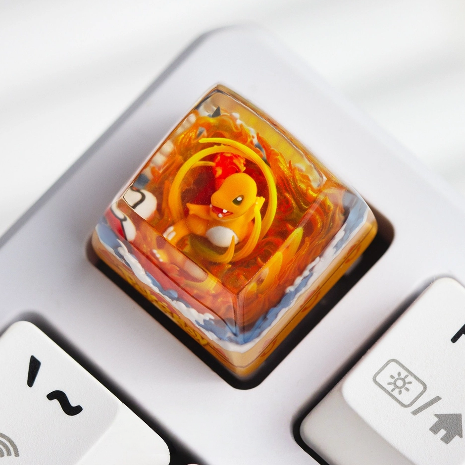 Charmander Pokémon Resin Artisan Keycap – SA Profile | Cherry MX