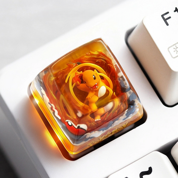 Charmander Pokémon Resin Artisan Keycap – SA Profile | Cherry MX