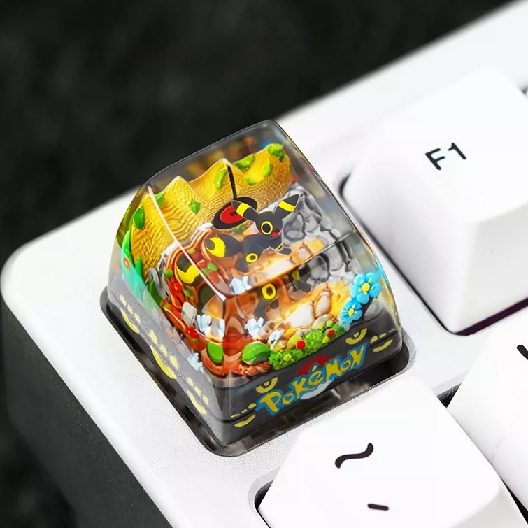 Eevee & Eeveelutions Resin Artisan Keycaps: Umbreon Espeon Cherry MX