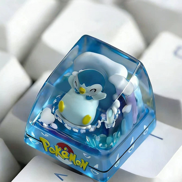 Piplup Pokémon Artisan Keycap – Resin SA Cherry MX Mechanical Keyboard