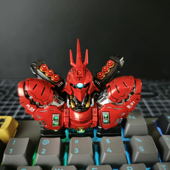 Gundam Artisan Keycaps | Strike Freedom, Unicorn, Banshee & Sazabi